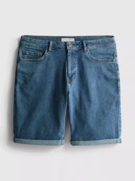 Jeansshorts in gerader Passform