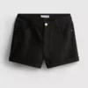 Jeansshorts mit mittlerer Leibhöhe und Umschlag Jeansshorts mit mittlerer Leibhöhe und Umschlag