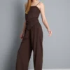 Jersey-Hose mit weitem Bein