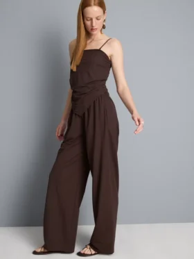 Jersey-Hose mit weitem Bein