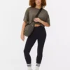 Jersey-Leggings mit hoher Taille Jersey-Leggings mit hoher Taille