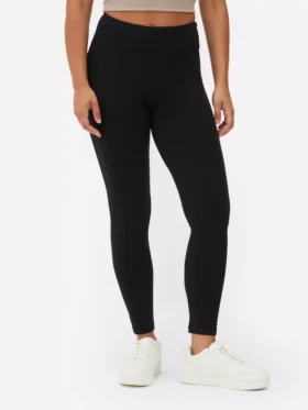 Jersey-Leggings mit hoher Taille Jersey-Leggings mit hoher Taille