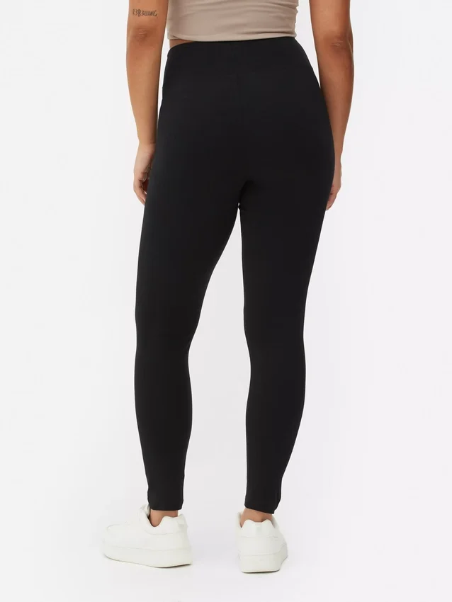 Jersey-Leggings mit hoher Taille Jersey-Leggings mit hoher Taille