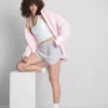 Jersey-Shorts mit Knopfdetails aus baumwollreichem Material Jersey-Shorts mit Knopfdetails aus baumwollreichem Material