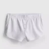 Jersey-Shorts mit Knopfdetails aus baumwollreichem Material Jersey-Shorts mit Knopfdetails aus baumwollreichem Material