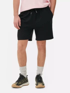 Jersey-Shorts mit Kordelzug