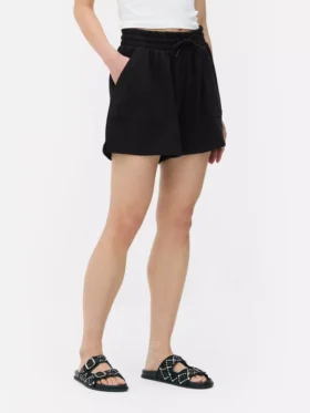 Jersey-Shorts mit Kordelzug