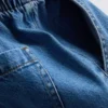 Jogginghose aus Baumwoll-Denim mit konischer Passform Jogginghose aus Baumwoll-Denim mit konischer Passform