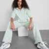 Jogginghose aus Baumwollmischung mit geradem Bein Jogginghose aus Baumwollmischung mit geradem Bein