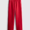 Jogginghose aus Baumwollmischung mit geradem Bein Jogginghose aus Baumwollmischung mit geradem Bein