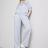 Jogginghose aus Baumwollmischung mit weitem Bein Jogginghose aus Baumwollmischung mit weitem Bein