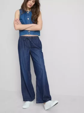 Jogginghose aus Denim mit geradem Bein