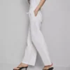 Jogginghose aus Denim mit geradem Bein Jogginghose aus Denim mit geradem Bein
