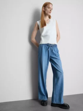 Jogginghose aus Denim mit geradem Bein
