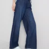 Jogginghose aus Denim mit geradem Bein Jogginghose aus Denim mit geradem Bein