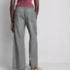 Jogginghose aus Denim mit geradem Bein Jogginghose aus Denim mit geradem Bein