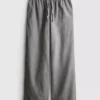Jogginghose aus Denim mit geradem Bein Jogginghose aus Denim mit geradem Bein
