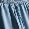Jogginghose aus Denim mit geradem Bein Jogginghose aus Denim mit geradem Bein