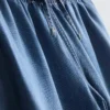 Jogginghose aus Denim mit geradem Bein Jogginghose aus Denim mit geradem Bein