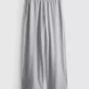Jogginghose mit weitem Bein und Falten aus baumwollreichem Material Jogginghose mit weitem Bein und Falten aus baumwollreichem Material