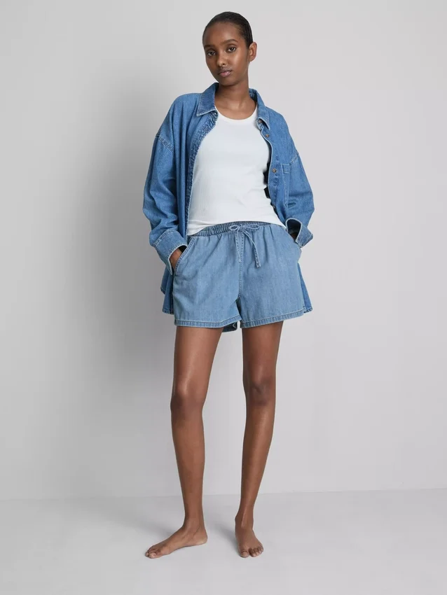 Jogginghosen aus Baumwoll-Denim Jogginghosen aus Baumwoll-Denim