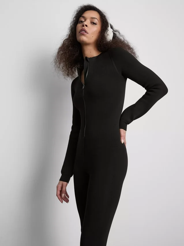 Jumpsuit aus Samtplüsch Jumpsuit aus Samtplüsch