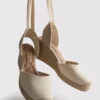Keilabsatzschuhe mit geschlossener Zehenpartie und Schnürung