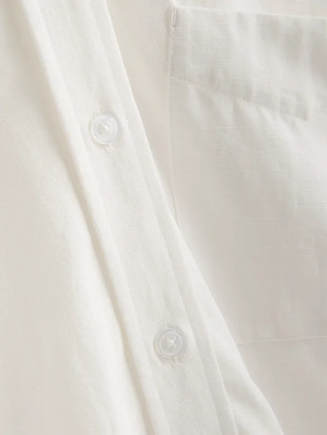 Klassisches Hemd aus Baumwollmischung mit Knopfleiste Klassisches Hemd aus Baumwollmischung mit Knopfleiste