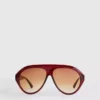 Klobige Sonnenbrille im Pilotenstil Klobige Sonnenbrille im Pilotenstil