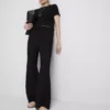 Knautschige Hose mit geradem Bein und Kordelzug Knautschige Hose mit geradem Bein und Kordelzug