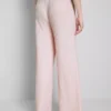Knautschige Hose mit geradem Bein und Kordelzug Knautschige Hose mit geradem Bein und Kordelzug