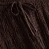 Knautschige Hose mit geradem Bein und Kordelzug Knautschige Hose mit geradem Bein und Kordelzug