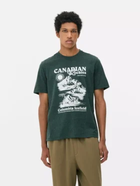 Kurzarm-Shirt „Canadian Rockies“