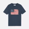 Kurzarm-T-Shirt mit amerikanischer Flagge