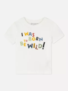 Kurzarm-T-Shirt mit Aufdruck