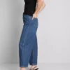Kurze Denim-Jeans mit weitem Bein Kurze Denim-Jeans mit weitem Bein