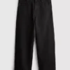 Kurze Denim-Jeans mit weitem Bein Kurze Denim-Jeans mit weitem Bein