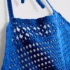 Kurzes Häkel-Top mit Neckholder-Ausschnitt Kurzes Häkel-Top mit Neckholder-Ausschnitt