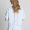Kurzes, kastenförmiges Oxford-Shirt mit kurzen Ärmeln Kurzes, kastenförmiges Oxford-Shirt mit kurzen Ärmeln
