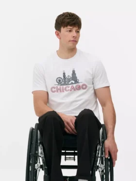 Kurzärmeliges Chicago-T-Shirt