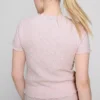 Kurzärmeliges Crinkle-Oberteil
