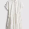 Kurzärmeliges, gestuftes Minikleid Kurzärmeliges, gestuftes Minikleid