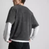 Kurzärmeliges, gewaschenes T-Shirt