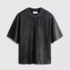 Kurzärmeliges, gewaschenes T-Shirt