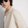 Kurzärmeliges Hemd aus Leinenmischung Kurzärmeliges Hemd aus Leinenmischung