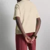 Kurzärmeliges Häkel-T-Shirt aus Baumwolle mit Shorts