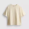 Kurzärmeliges Häkel-T-Shirt aus Baumwolle mit Shorts
