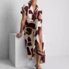 Kurzärmeliges Midi-Shirt-Kleid Kurzärmeliges Midi-Shirt-Kleid