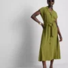 Kurzärmeliges Midi-Shirt-Kleid