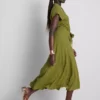 Kurzärmeliges Midi-Shirt-Kleid